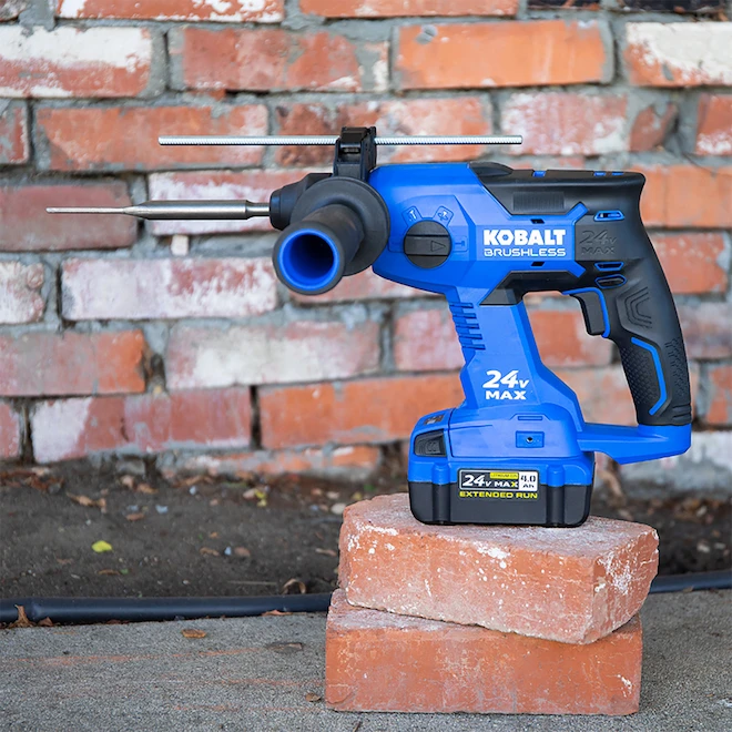 Kobalt 24-V Max Rotary Hammer - 7/8-in - SDS-Plus - Cordless - Black And Blue - Bare Tool Without Battery 3 Kobalt 24-V Max Rotary Hammer - 7/8-in - SDS-Plus - Cordless - Black And Blue - Bare Tool Without Battery