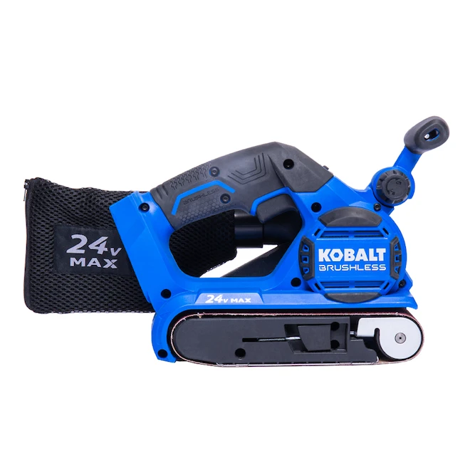 Kobalt 24-V Cordless Belt Sander - Brushless Motor - Black And Blue - Bare Tool Without Battery 6 Kobalt 24-V Cordless Belt Sander - Brushless Motor - Black And Blue - Bare Tool Without Battery - Image 4