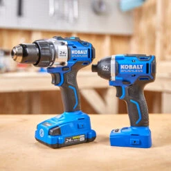 Kobalt 24-V Max Cordless Tools Combo - Drill-Driver And Impact Driver - Brushless Motor With Battery And Charger 11 Kobalt 24-V Max Cordless Tools Combo - Drill-Driver And Impact Driver - Brushless Motor With Battery And Charger -Craftbosch Shop 45595020e L