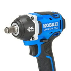Kobalt 24-V Max Cordless Impact Wrench - 1/2-in - Black And Blue - Brushless Motor - Bare Tool Without Battery