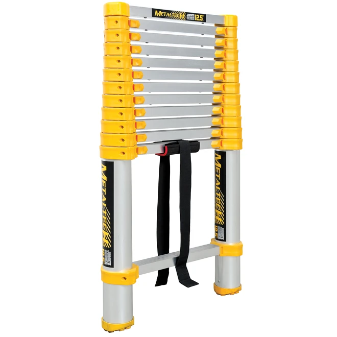 Metaltech 12.5-ft Telescopic Ladder - CSA-certified - Aircraft-Grade Aluminum 4 Metaltech 12.5-ft Telescopic Ladder - CSA-certified - Aircraft-Grade Aluminum - Image 2