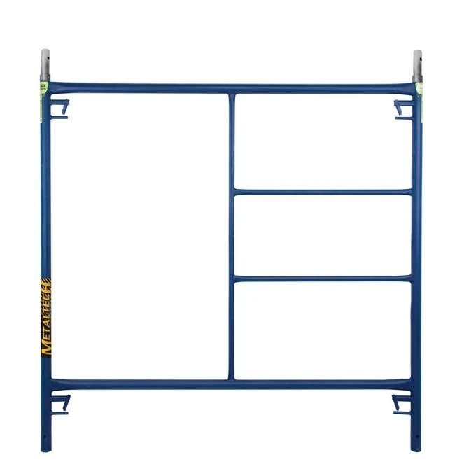 Metaltech Scaffold Frame With Coupling Pins And Spring Locks - Blue - Steel - 5-ft X 5-ft 3 Metaltech Scaffold Frame With Coupling Pins And Spring Locks - Blue - Steel - 5-ft X 5-ft