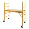 Metaltech JobSite Portative And Adjustable Scaffold - Yellow - Steel - 1000-lb Load Capacity - 6-ft -Craftbosch Shop 49285024 L