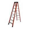 Featherlite Stepladder - Fibreglass - Super Heavy Duty - 375-lb Rated - 8-ft H -Craftbosch Shop 54515026 L