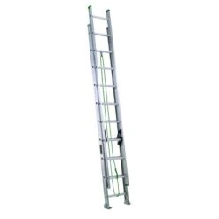 Louisville Louisville Ladder 20 Ft Aluminum Extension Ladder, Load Capacity 225 Lbs. Type II Duty Rating
