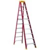 Louisville Ladder 10 Ft Fiberglass Step Ladder, Load Capacity 300 Lbs. Type IA Duty Rating -Craftbosch Shop 54515070 L