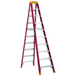 Louisville Ladder 10 Ft Fiberglass Step Ladder, Load Capacity 300 Lbs. Type IA Duty Rating
