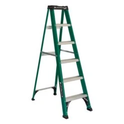 Louisville Ladder 6 Ft Fiberglass Step Ladder, Load Capacity 225 Lbs. Type II Duty Rating