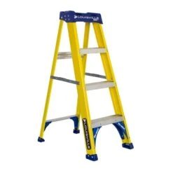Louisville Louisville Ladder 4 Ft Fiberglass Step Ladder, Load Capacity 250 Lbs. Type I Duty Rating