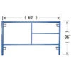 Metaltech Standard Frame Scaffold - Powder Coated - Gravity Lock - 36-in H X 60-in W -Craftbosch Shop 56015023 L