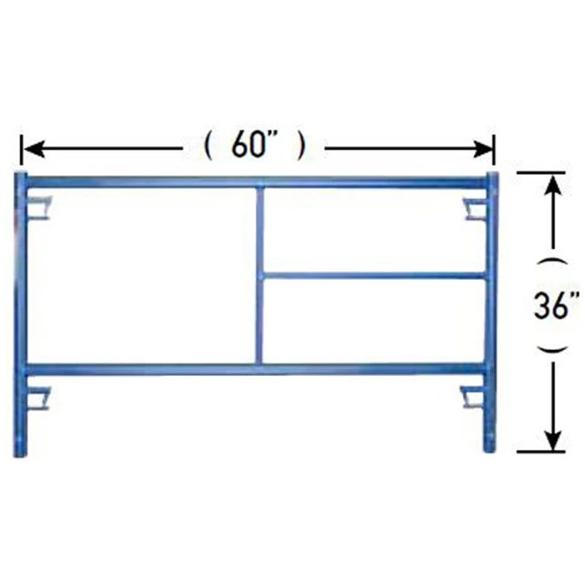 Metaltech Standard Frame Scaffold - Powder Coated - Gravity Lock - 36-in H X 60-in W 3 Metaltech Standard Frame Scaffold - Powder Coated - Gravity Lock - 36-in H X 60-in W