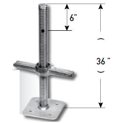 MetalTech Screw Jack - 36-in L - Galvanized Steel 3 MetalTech Screw Jack - 36-in L - Galvanized Steel