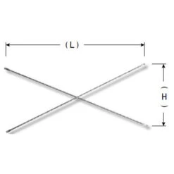 MetalTech 13.5-lb Cross Brace - Rust-Resistant - Steel - 10-ft L X 2-ft H