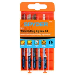 Spyder Set Of 5 Jigsaw Bi-Metal Blades For Jigsaw