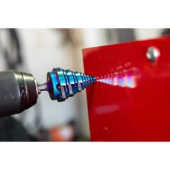 Spyder Stinger HSS 9-Step Drill Bit - 1/4 To 3/4-in - Mach-Blue Armor Plating 7 Spyder Stinger HSS 9-Step Drill Bit - 1/4 To 3/4-in - Mach-Blue Armor Plating -Craftbosch Shop 65165139c L