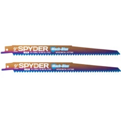 Spyder Universal Mach-Blue 2-Pack 9-in - 6 TPI Wood/Metal Cutting Reciprocating Saw Blades