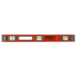 Johnson 24-in Aluminum Magnetic I-Beam Level - Orange