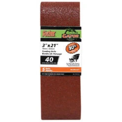 Gator Sanding Belts - Aluminum Oxide - 40-Grit - 21-in L X 3-in W - 5 Per Pack