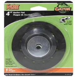 Gator Backer Pad - 4" - Plasttic - Black