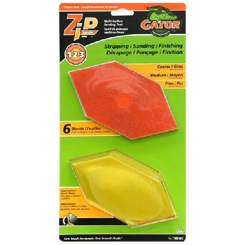 Zip Sander Sanding Kit - Multi-Surface Application - Hook And Loop - 7 Per Set 3 Zip Sander Sanding Kit - Multi-Surface Application - Hook And Loop - 7 Per Set