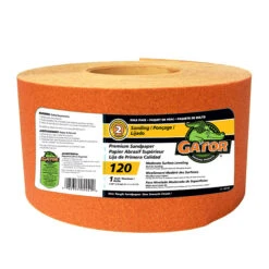 Gator Premium Sandpaper Roll - Medium Grit 120 - Orange - 165-ft