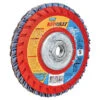Norton Grinder Flap Disc - Ceramic And Zirconia Alumina - 40 Grit - Type 27 - 5/8-in Arbour X 5-in Diameter -Craftbosch Shop 77375740 L