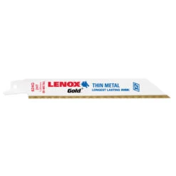 Lenox Reciprocating Saw Blades - Gold - Bi-Metal - 24 TPI - 6-in X 3/4-in - 5 Per Pack