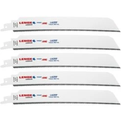LENOX 9-in 10-TPI Power Arc Curved Metal-Cutting Reciprocating Saw Blade - 5-Pack