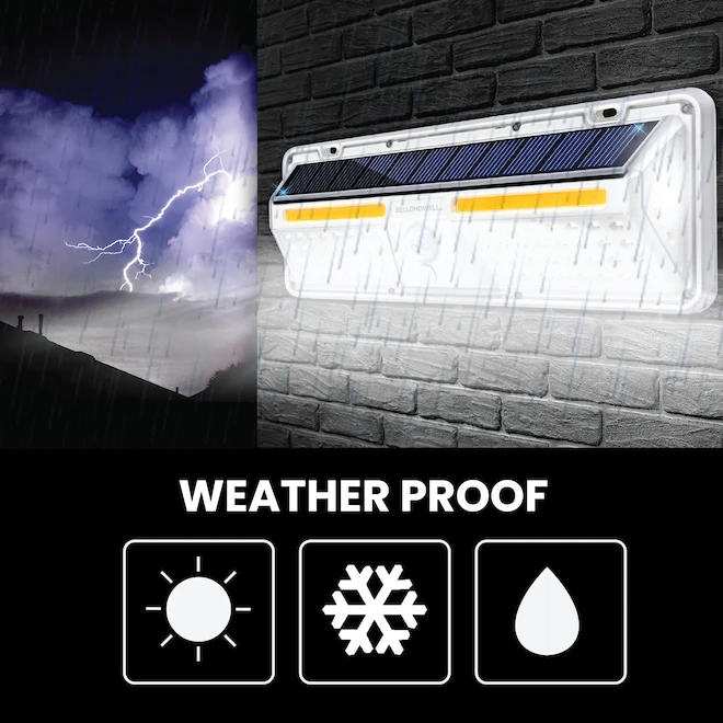 Bell + Howell Bionic Lighting - White - Solar Dark Sky Integrated Wall Light 5 Bell + Howell Bionic Lighting - White - Solar Dark Sky Integrated Wall Light - Image 3