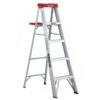 Eagle Aluminum Stepladder - Folding - 200-lb Load Capacity - 5-ft H X 20 1/2-in W -Craftbosch Shop 8708005 L
