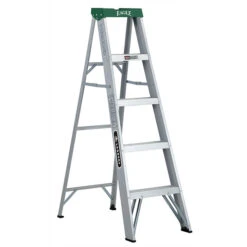 Louisville Stepladder - Aluminum - 225-lb Capacity - 5-ft H - 4-Step
