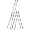 Eagle Multifunctional Ladder - 8 To 13-ft Extendable Height - Aluminum - Serrated Steps -Craftbosch Shop 8708008 L