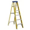 Eagle Industrial Stepladder - 5 Steps - 250-lb Capacity - Heavy Gauge - Fibreglass - 6 Ft H X 22-in W -Craftbosch Shop 8708069 L