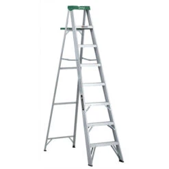 Eagle Stepladder - Professional - 7-Steps - 225-lb Capacity - Aluminum - 8-ft H X 25 1/2-in W