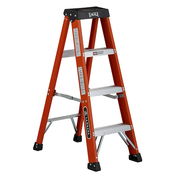 Gryphon Stepladder - CSA Grade 1 - Fiberglass - Serrated 3-in Steps For Comfort And Safety - 4-ft Height 3 Gryphon Stepladder - CSA Grade 1 - Fiberglass - Serrated 3-in Steps For Comfort And Safety - 4-ft Height